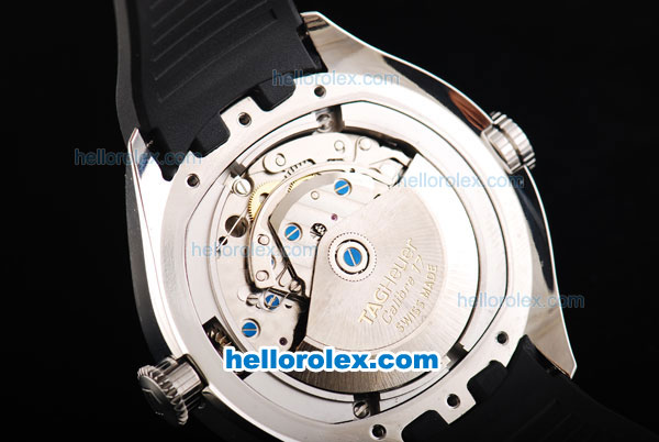 Tag Heuer Mercedes-Benz SLR Calibre 17 Swiss Valjoux 7750 Automatic Movement Black Bezel with Black Dial and Silver Stick Markers - Click Image to Close